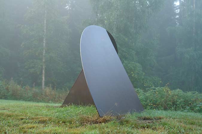 cor-ten steel sculpture - sculptures in the sculpture park, Open Air Museum POAM